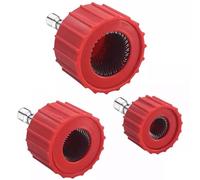 FiTspi 3Pcs Copper Pipe Cleaners, 15 22 28mm, Twisted Knot Bristles, For Copper PVC Pipe and Soft Steel Tubing, 3 Count