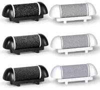 FiTspi 6Pcs Replacement Roller Refill Heads Compatible with Scholl/Essy/ShoRan/Ratukall/Pedi Foot File, Callus Shaver Pedicure kit for Cracked Heels and Dead Skin
