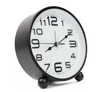FiTspi Alarm Clock With Arabic Numerals, Alarm Clocks Bedside, Non-Ticking Silent Battery Operated, Table Desk Alarm Clock, Minimalist Alarm Clock For Bedroom
