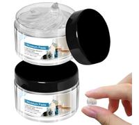 FiTspi Clear Museum Gel, Removable Museum Paste Putty Wax, Exhibit Gel for Fixed Antiques, Glass, Ceramic and Character Figures to Prevent Falling (100g(2 Bottles))