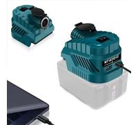 FiTspi Converter for Makita 18V LXT Battery with a pair of USB Phone Charger interface, Buck Converter Regulator, Cigarette Lighter Interface, DC 18V to 12V, Max Output 240W 20A