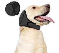 FiTspi Dog Ears Cover, Noise Cancelling Ear Muffs, Comfortable Quiet Dogs Calming Hood Ear Head Wrap Cups, Adjustable Pet Ear Covers for Anxiety Relief,Swimming,Grooming (S)