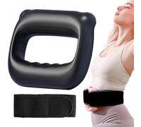 FiTspi Full-Body Fascia Ring, Portable Waist Massager with 3 Adjustable Speeds, Electric Vibration Fascia Massage Tool, Ergonomic Muscle Massager for Full-Body Fat Burning and Shaping (Black)