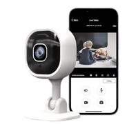 FiTspi Indoor Camera House Security, 1080P HD Day and Night Video, Security IP CCTV Wireless WiFi Home Indoor Night Vision Cam, Motion/Sound Detection 2 Way Audio