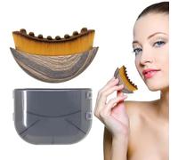FiTspi Lymphatic Contour Face Brush, Dry Brushing Face Brushes, Drainage Massager for Face, Chin & Jawline Sculpting, Ergonomically Designed to Fit The Skin Precisely