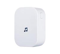 FiTspi Plug-in Chime for Wireless Video Doorbell, Adjustable Volume Music Selection, Volume Up to 110DB, 433MHz Waterproof Smart Wifi Door Bell Chime for Home Security Doorbell Receiver