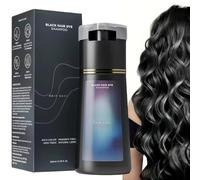 FiTspi Polar Hair Dye Shampoo, Hair Instant Dye Sham-poo, 3 In 1 H/air Colour Shampoo,Natural H-air D-ye Sh/ampoo,Colouring Sham/poo, Colour Shampoos to Cover Grey Hairs (Black)