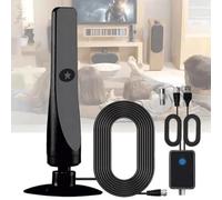 FiTspi Rewave Antenna, Suction Cup Antennas Plug Play, Digital Indoor TV Aerial with 50-Mile Range Channels Signal Booster,Universal High Gain Indoor Outdoor Aerial, Wavemax TV Antenna for Freeview