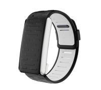 fitspur Silicone Wrist Band Compatible with Whoop 5.0 one+peak, Sweatproof and Waterproof Replacement Sportflex Band (Black)