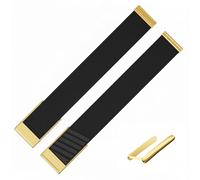 fitspur Waterproof Hydroknit Replacement Wrist Band,Compatible with WHOOP 5.0 WHOOP MG Life (Black+gold, one+peak)