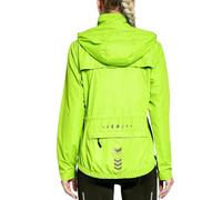 FitsT4 Sports Women's Cycling Jacket Cycling Running Jackets Lightweight Waterresistant Windbreaker Hiking Jacket Reflective Trekking Rain Jacket with Hood,Fluorescent Yellow,XL