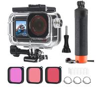 FitStill 164FT/50M Waterproof Case & 3 Filters & Floating Handle Set Compatible with DJI Osmo Action 5 Pro/Action 4/Action 3, Snorkeling, Surfing, Wakeboarding, Protective Case, Accessory Kit