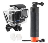 FitStill 45m/148ft Waterproof Underwater Case with Dive Filter for Go Pro Hero 4K, Floating Monopod Grip for Hero4K 2024 Action Camera Accessory Kit