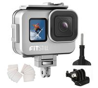 FitStill 80M/263FT Waterproof Aluminum Case For Go Pro Hero13/Hero12/Hero11/Hero10/Hero9 Black, for Go Pro Hero 13/12/11/10/9 Black Action Camera Accessories