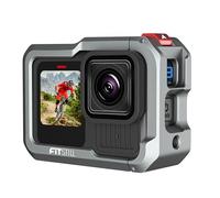 FiTSTILL Aluminum Cage Protective Housing for Go Pro Hero 13/12/11/10/9 Black with Cold Shoe Adapter, Base & Screws Go Pro Hero 13/12/11/10/9 Accessories