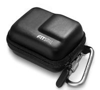 FiTSTILL Black Mini Carrying Case for DJI Osmo Action6/Action5 Pro/Action4/Action3/Osmo 360/Nano, Double Zipper Design, DJI Action 6/5 Pro/4/3 Camera with Protective Frame, Osmo 360/Nano Accessories