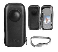 FiTSTILL Black Mini Storage Case for Insta 360 X5/X4 Cameras and their Aluminum Frame Holds X5 Camera and Protective Frame