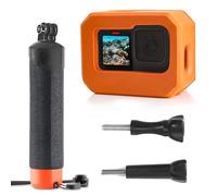 FitStill Floaty Soft Foam Case&Floating Hand Grip Stick Set for Go Pro Hero 13/12/11/10/9 Black,Snorkeling Surfing,Wakeboarding Protective Cage housing Shell Cover Action Camera Accessories Kit