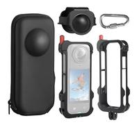 FiTSTILL Protective Case for Insta360 X4,Multifunctional Aluminum Protective Cage+ Silicone Lens Cover, Scratch-Resistant and Dustproof,Multiple Expansion interfaces X5 Accessory Kit