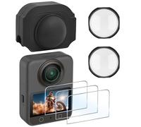 FiTSTILL Protective Kit for DJI OSMO 360, Optical Tempered Glass Screen Protector + PC Lens Guard + Silicone Lens Cover OSMO 360 Accessories