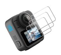 FiTSTILL Tempered Glass Screen Protector for Go Pro MAX2/MAX360 2025/MAX Fusion(2019),Scratch Resistant LCD Tempered Glass Film 9H Hardness Guard Touch Sensitive Easy Installation max2Accessory