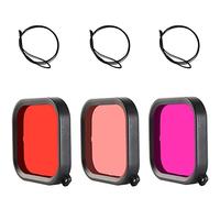 FitStill - Tri-colour Diving Filter Only Compatible with FitStill GoPro Hero 13/12/11/10/9 Black Waterproof Casing (Not Compatible with Aluminum Alloy Waterproof Cases)