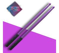 FITSTIX with POWER GRIPS Drumsticks for Fitness & Aerobic Workout Classes, Drum Sticks, Strong and Light Weight design make a fun addition to any exercise routine or class. (PURPLE with POWER GRIPS)
