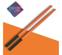 FITSTIX with POWER GRIPS Drumsticks for Fitness & Aerobic Workout Classes, Drum Sticks, Strong and Light Weight design make a fun addition to any exercise routine or class. (ORANGE with POWER GRIPS)