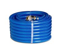 FITT AIR Hose KIT 6 mm x 10 m - Flexible Compressed Air Hose with Fittings and Quick Connect; Made in Italy; Reinforced PVC with Polyester; 60 Bar Burst Pressure; Resists -20°C to +60°C