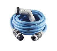 FITT IKON 15m, Garden Water Hose for Irrigation, Extensible, Compact, Light and Ready-to-use, with Multi-Jet Gun, Blue