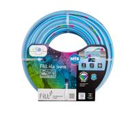 FITT NTS Jeans 1/2" (12,5mm) 50 m - Strong and malleable Light Blue Garden Watering Hose for Intensive Use, Featuring Exclusive Technologies