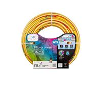 FITT NTS Orange 5/8" (15mm) 50m - Strong and malleable Bright Yellow Garden Watering Hose for Intensive Use, Featuring Exclusive Technologies