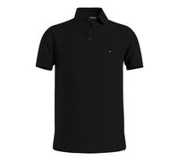 Fitted 1985 Cotton Pique Polo Shirt Black