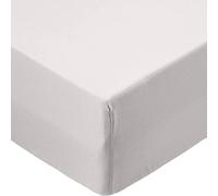 Fitted Bed Sheets 30cm 12 inch Deep Soft Comfy Microfiber Fabric with Easy care Non Iron and Discolour Resistant Silver - 4ft Small Double