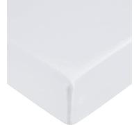 Fitted Bed Sheets 40cm 16 inch Deep Soft Comfy Microfiber Fabric with Easy care Non Iron and Discolour Resistant White- 4ft Small Double
