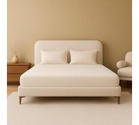Fitted Bed Sheets | Deep Fit for Mattress Protection | Microfibre, Soft, and Durable Bed Sheets | Everyday Comfort for Home, Hotels & Dorm Rooms | White, Kid Bed