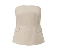 Fitted Corset with Flattering Seams and Flap Pockets Women COMMA Beige 44