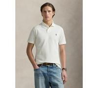 Fitted Cotton Pique Polo Shirt Cream