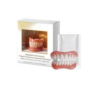 Fitted Functional Complete Dentures, Silicone Full Dentures, Soft Denture Reline Kit, Natural-Looking, Soft and Comfortable