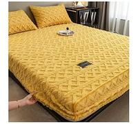 Fitted King Size Sheets - Deep Fitted Bed Sheet Cover, Three Piece Set, Non-slip, Washable Bedding for Comfortable Sleep, Perfect for Family Use