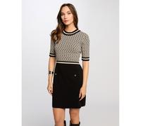 Fitted Knitted Mini Dress Black
