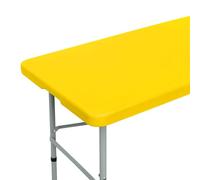 Fitted Rectangle Tablecloth 20 x 30 Inch Elastic Table Cloth for 2.5ft Table, Stretch Spandex Table Cover Gold Washable Polyester Table Top Cap Cover for Dining Picnic Camping Indoor and Outdoor