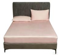 Fitted Sheet 100x200 Cm, Bamboo - Vegan Silk, With Bridge Height Up To 30, Allergy Sufferers, Cooling Soft(D,100x200x30)