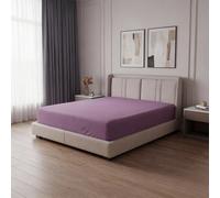 MistyMorning Extra Deep Fitted Sheet 16''/40cm, Egyptian Cotton bed sheets with 200 Thread Count, Soft & Premium quality Bedding & Linen (Lilac, King)