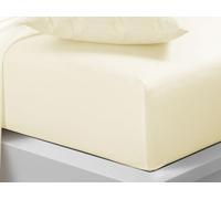 Fitted Sheet 40cm Extra Deep Pocket Super King Bed Size Cream Easy Care Poly Cotton, Soft, Wrinkle-Free (Super King cream)