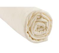 Fitted Sheet 90 x 140 cm 100% Organic Cotton for Children | Natural Ecru | Soft & Pleasant | Stretchy & Breathable | Healthy Sleep | Brand Easy Dort | GOTS and Oeko-Tex Certified | Made in Europe