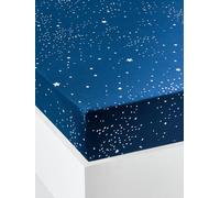 Fitted Sheet for Children, Polar Bear Theme dark blue/print