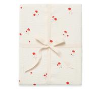 Fitted sheet in seersucker Poppy Red 60x120