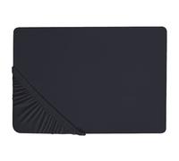Fitted Sheet JANBU 140 x 200 cm Cotton Black