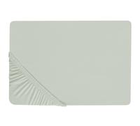 Fitted Sheet JANBU Cotton 140 x 200 cm Light Green